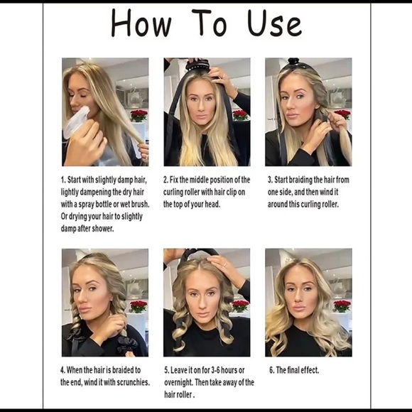 💜Heatless Curling Rod Set- 4 Piece💜 - Picture 5 of 6